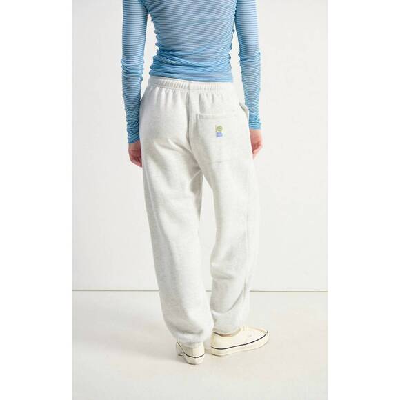 NEW AMERICAN VINTAGE baptown relaxed joggers in heather grey - Picture 3 of 8